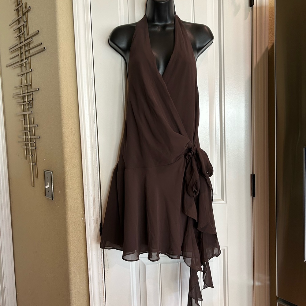 Abercrombie Draped Halter Mini Dress